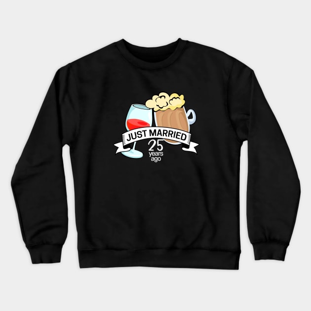 Just Married 25 years ago Crewneck Sweatshirt by hoopoe